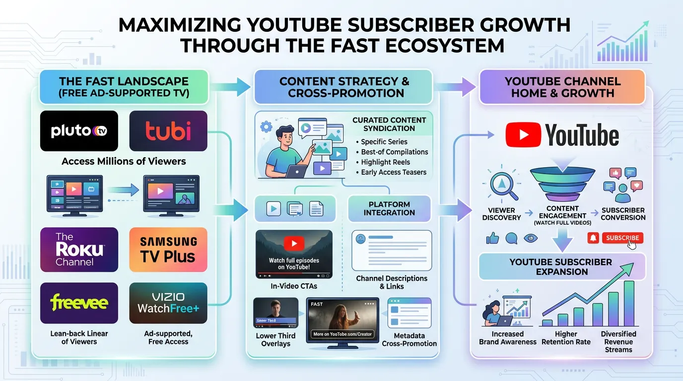 FAST YouTube Subscribers: Understanding Free Ad-Supported TV's Impact on Content Creator Growth